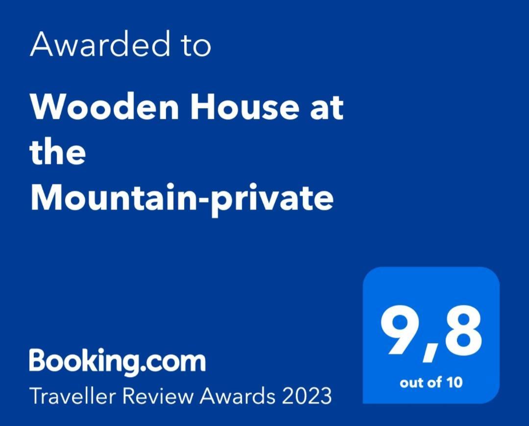 Wooden House At The Mountain-Private Paránimfoi Exterior foto