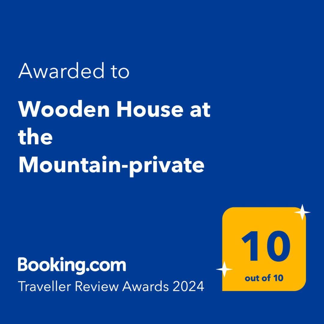Wooden House At The Mountain-Private Paránimfoi Exterior foto
